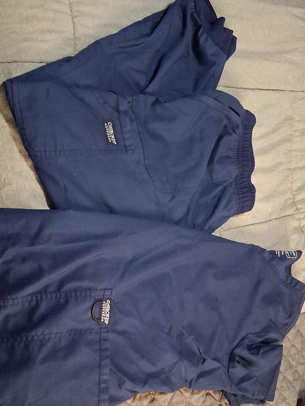 Womens Navy Scrub Set